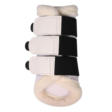 Guêtres HKM Comfort Premium Mesh com pelo Branco Guêtres HKM Comfort Premium Mesh com pelo Branco