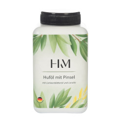 Óleo para cascos HKM em frasco para o ressecamento Branco