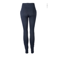 Legging de inverno HKM Maja com assento integral em silicone Azul profundo Legging de inverno HKM Maja com assento integral em silicone Azul profundo