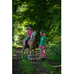 Legging infantil HKM Maui com fundo integral em silicone Rosa Legging infantil HKM Maui com fundo integral em silicone Rosa