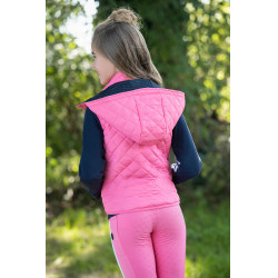 Legging infantil HKM Maui com fundo integral em silicone Rosa Legging infantil HKM Maui com fundo integral em silicone Rosa