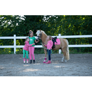 Legging infantil HKM Maui com fundo integral em silicone Verde