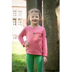 Legging infantil HKM Maui com fundo integral em silicone Verde