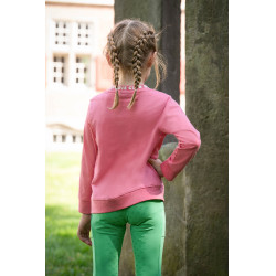 Legging infantil HKM Maui com fundo integral em silicone Verde