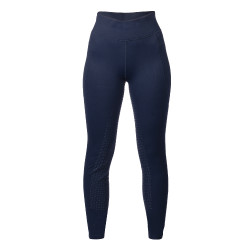 Legging HKM Mesh II com fundo integral em silicone para mulher Azul profundo