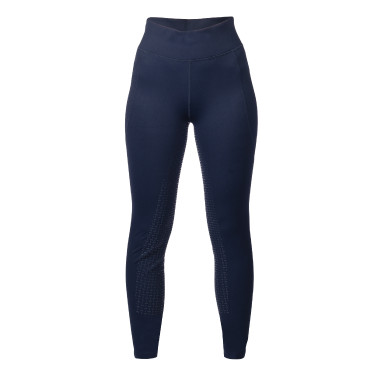 Legging HKM Mesh II com fundo integral em silicone para mulher Azul profundo
