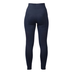 Legging HKM Mesh II com fundo integral em silicone para mulher Azul profundo