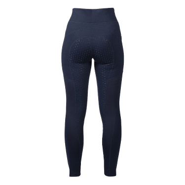 Legging HKM Mesh II com fundo integral em silicone para mulher Azul profundo