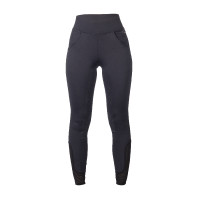 Legging HKM Tammy com fundo integral em silicone para mulher Azul profundo