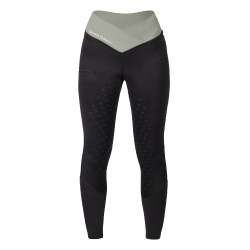 Legging Lauria Garrelli Limone com assento integral em silicone para mulher Preto