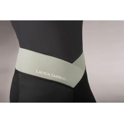 Legging Lauria Garrelli Limone com assento integral em silicone para mulher Preto