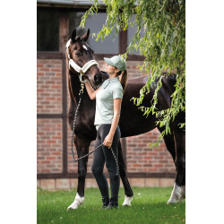 Legging Lauria Garrelli Limone com assento integral em silicone para mulher Preto