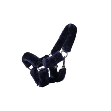 Cabeçada HKM com pele sintética Hobby Horse Azul