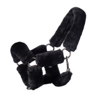 Cabeçada HKM com pele sintética Hobby Horse Preto