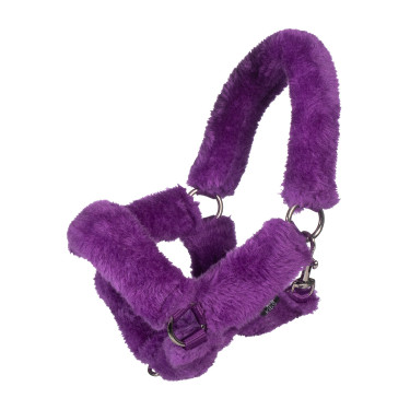Cabeçada HKM com pele sintética Hobby Horse Lilás escuro Violeta Cabeçada HKM com pele sintética Hobby Horse Lilás escuro Violeta