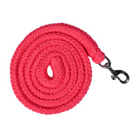 Longe HKM Glow-Line com mosquetão Rosa