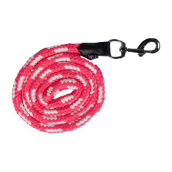 Longe HKM Maui com mosquetão Rosa / branco