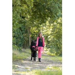 Longe HKM Maui com mosquetão Rosa / branco