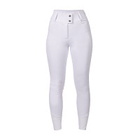 Calça HKM Amy feminina com culote integral em silicone Branco Calça HKM Amy feminina com culote integral em silicone Branco