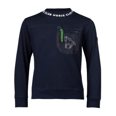 Polo de manga comprida HKM Maui criança Azul profundo Polo de manga comprida HKM Maui criança Azul profundo