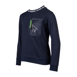 Polo de manga comprida HKM Maui criança Azul profundo Polo de manga comprida HKM Maui criança Azul profundo