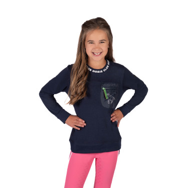 Polo de manga comprida HKM Maui criança Azul profundo Polo de manga comprida HKM Maui criança Azul profundo