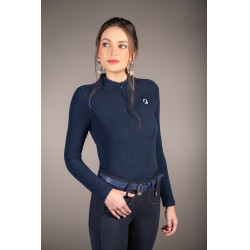 Polo de manga comprida Lauria Garrelli Arezzo Soft Azul profundo