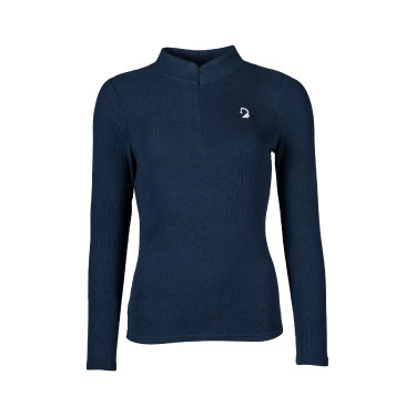 Polo de manga comprida Lauria Garrelli Arezzo Soft Azul profundo