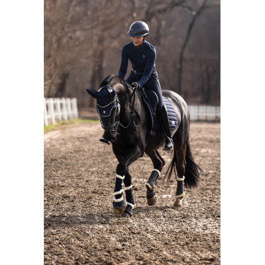 Polo de manga comprida Lauria Garrelli Arezzo Soft Azul profundo