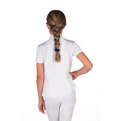 Pólo de concurso HKM Glam criança Branco