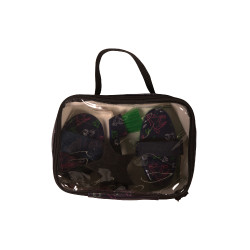 Conjunto de grooming HKM Maui com 4 peças Azul profundo