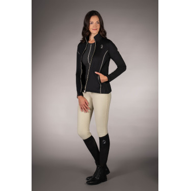 Casaco com fecho Lauria Garrelli Limone mulher Preto