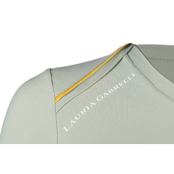 T-shirt funcional Lauria Garrelli Limone de manga curta para mulher Sálvia