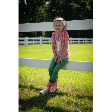 T-shirt HKM Maui infantil Rosa T-shirt HKM Maui infantil Rosa