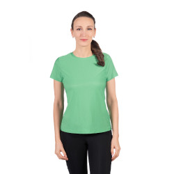 T-Shirt HKM Sporty Mesh mulher de manga curta Verde T-Shirt HKM Sporty Mesh mulher de manga curta Verde