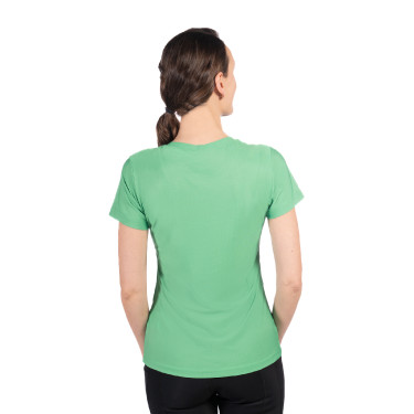 T-Shirt HKM Sporty Mesh mulher de manga curta Verde T-Shirt HKM Sporty Mesh mulher de manga curta Verde