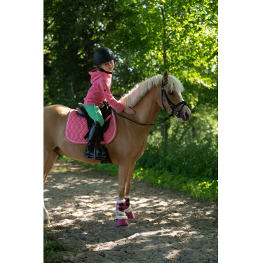 Manta HKM Maui Patch para shettys Rosa