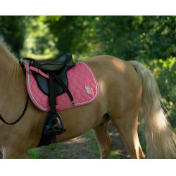 Manta HKM Maui Patch para shettys Rosa