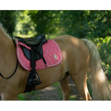 Manta HKM Maui Patch para shettys Rosa