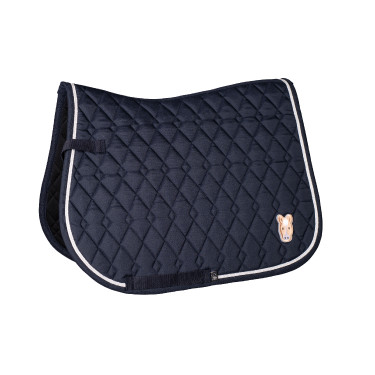 Manta HKM Maui Patch para shettys Azul profundo