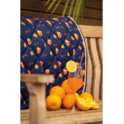 Tapis HKM Splash Azul escuro / laranja