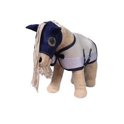 Conjunto anti-moscas Cuddle Horse HKM Cinza / azul Cinzento
