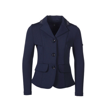 Casaco de concurso HKM Amy infantil Azul profundo Casaco de concurso HKM Amy infantil Azul profundo