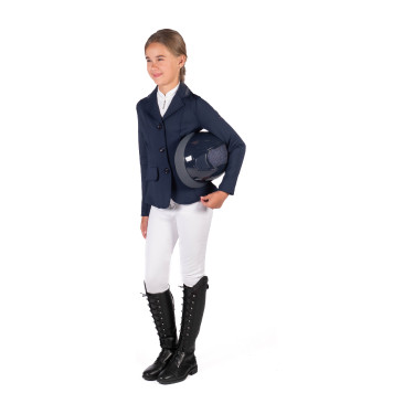 Casaco de concurso HKM Amy infantil Azul profundo Casaco de concurso HKM Amy infantil Azul profundo