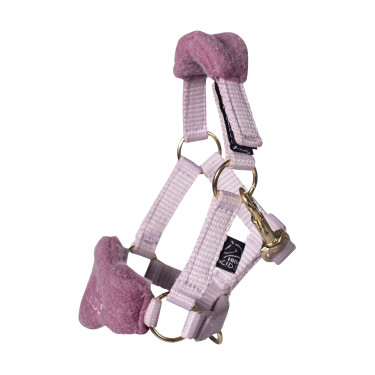 Conjunto de cabrestos Cuddle Horse HKM Rosa claro