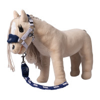 Conjunto de cabrestos Cuddle Horse HKM Cinza / azul Cinzento