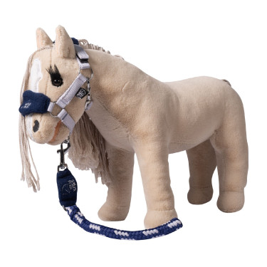 Conjunto de cabrestos Cuddle Horse HKM Cinza / azul Cinzento