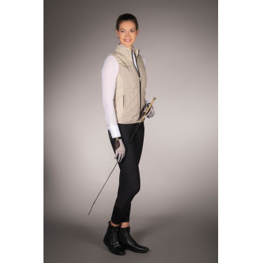 Colete sem mangas Lauria Garrelli Limone feminino Cinza / bege Colete sem mangas Lauria Garrelli Limone feminino Cinza / bege