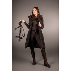 Colete sem mangas Lauria Garrelli longo Arezzo feminino Castanho escuro