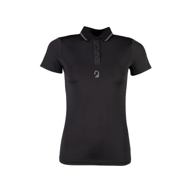 Polo Laura Garrelli Limone manga curta feminino Preto